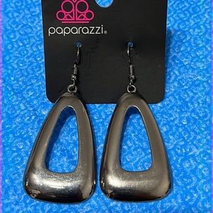 Gunmetal fishhook earrings “Irresistibly Industrial”